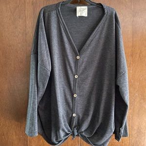 Faux button up shirt